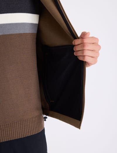 POLAR FLEECE BONDED WORDMARK JACKET 4