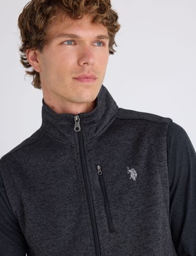 FULL ZIP SWEATER KNIT VEST 3