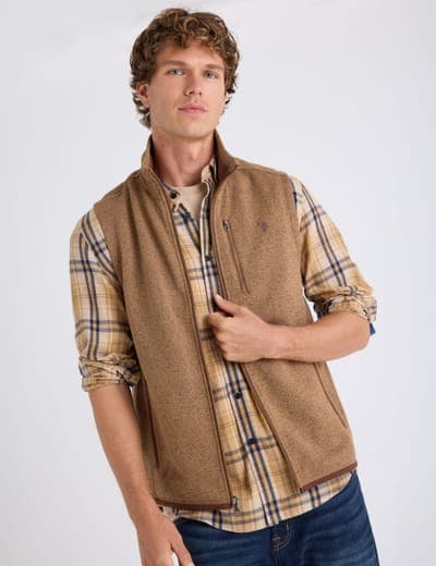 FULL ZIP SWEATER KNIT VEST 6