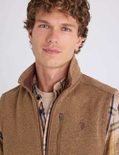 FULL ZIP SWEATER KNIT VEST 9
