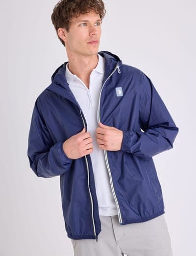 SIGNATURE STRIPE WINDBREAKER WITH HOOD 1