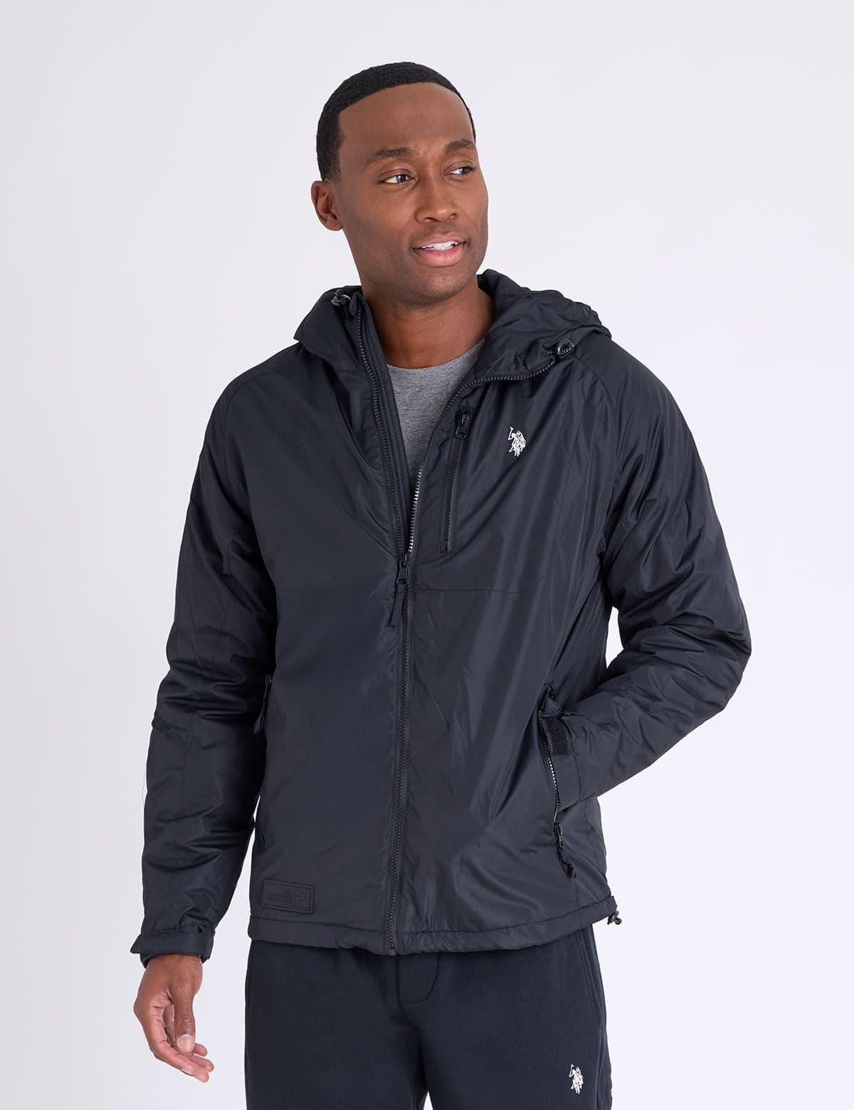 HOODED SPORT TECH JACKET
