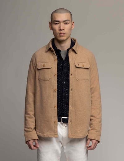 WHITE LABEL FRENCH TERRY SHACKET 2