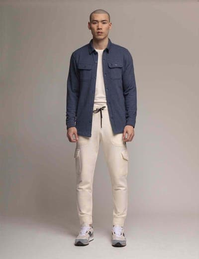WHITE LABEL FRENCH TERRY SHACKET 9