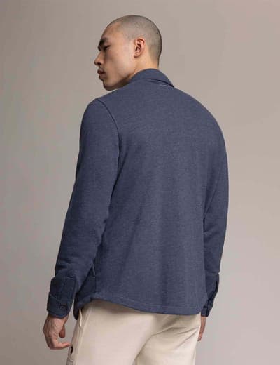 WHITE LABEL FRENCH TERRY SHACKET 11