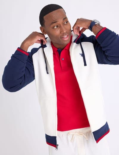 RAGLAN HOODED FLEECE SHERPA JACKET 3