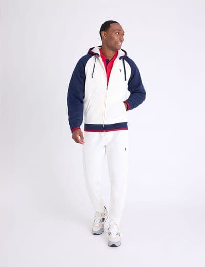 RAGLAN HOODED FLEECE SHERPA JACKET 5