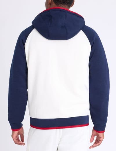 RAGLAN HOODED FLEECE SHERPA JACKET 6