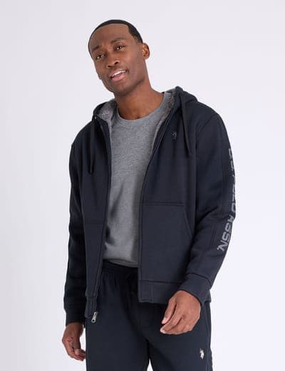 FULL ZIP WORDMARK SHERPA HOODIE 6