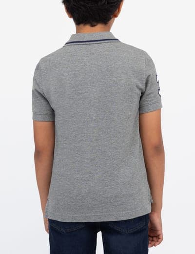 BOYS SOLID PIQUE POLO SHIRT 4
