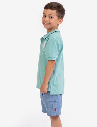 BOYS SOLID PIQUE POLO SHIRT 7