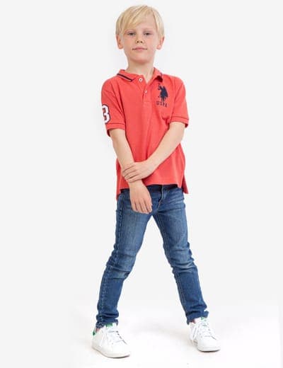 BOYS SOLID PIQUE POLO SHIRT 9