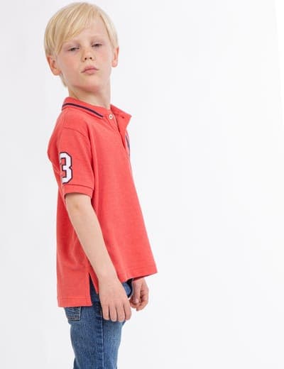 BOYS SOLID PIQUE POLO SHIRT 10