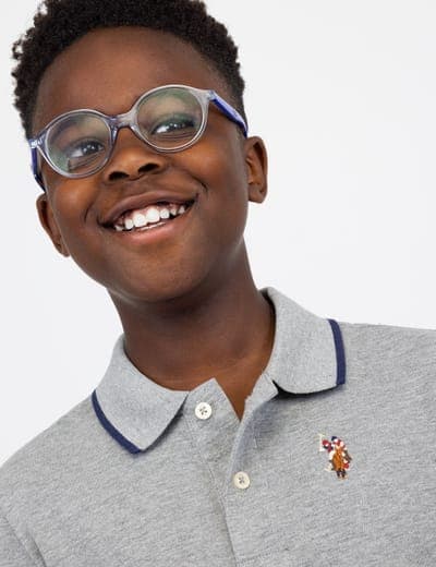 BOYS SOLID INTERLOCK POLO SHIRT 1