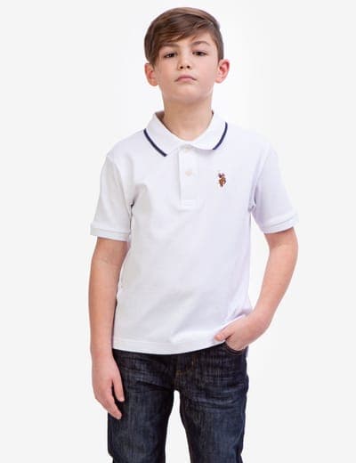 BOYS SOLID INTERLOCK POLO SHIRT 4