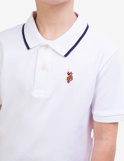 BOYS SOLID INTERLOCK POLO SHIRT 5