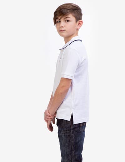 BOYS SOLID INTERLOCK POLO SHIRT 7