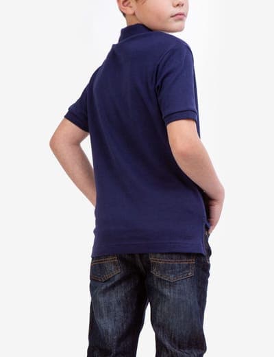 BOYS SOLID INTERLOCK POLO SHIRT 12