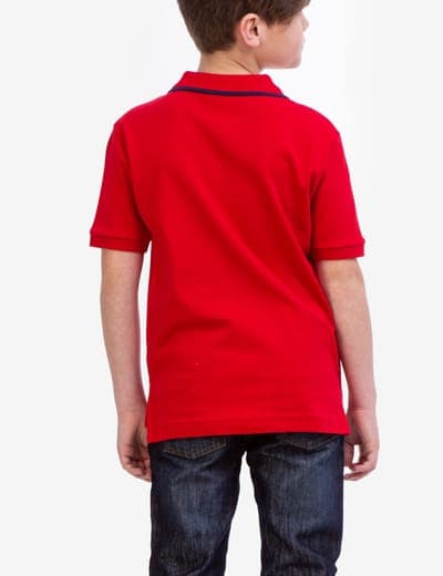 BOYS SOLID INTERLOCK POLO SHIRT 15