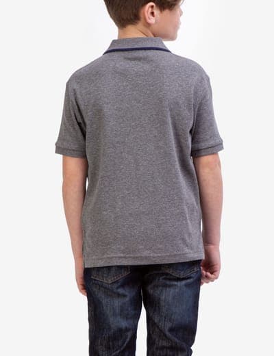 BOYS SOLID INTERLOCK POLO SHIRT 19
