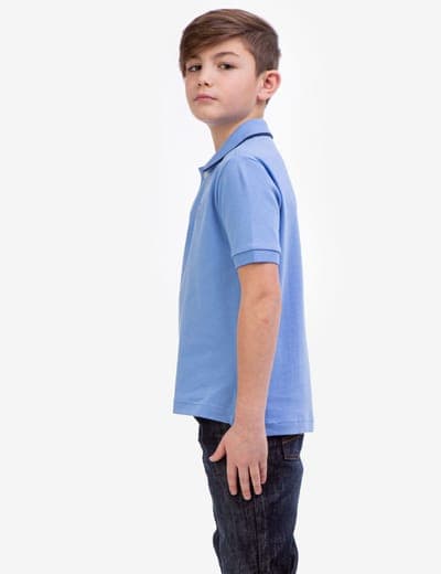 BOYS SOLID INTERLOCK POLO SHIRT 23