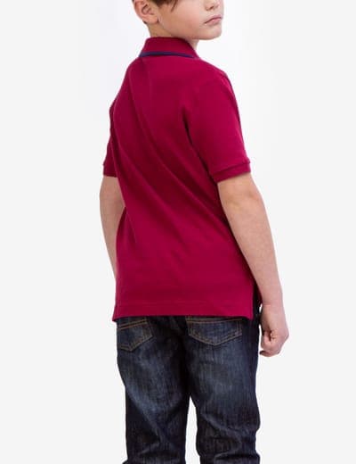 BOYS SOLID INTERLOCK POLO SHIRT 26
