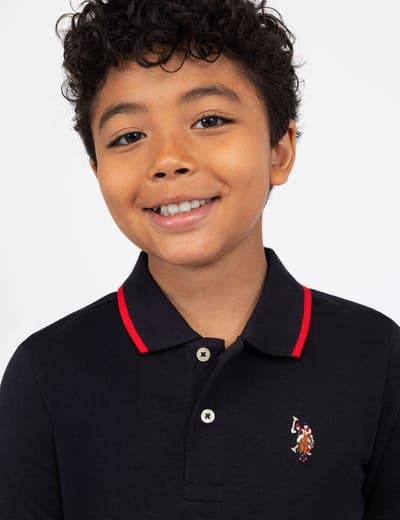 BOYS SOLID INTERLOCK POLO SHIRT 29