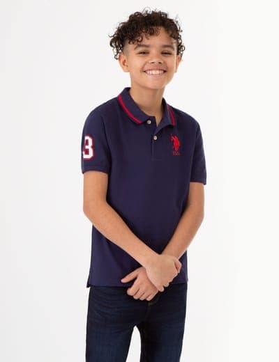 BOYS PIQUE SOLID POLO SHIRT 5