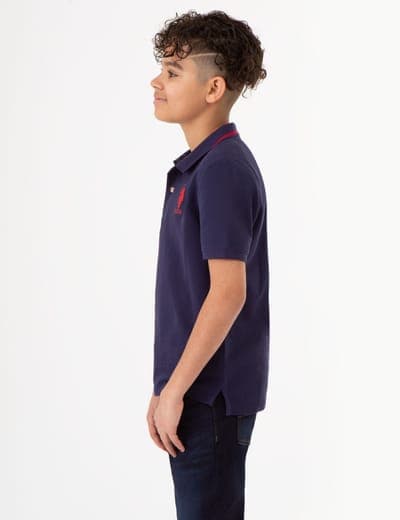 BOYS PIQUE SOLID POLO SHIRT 6