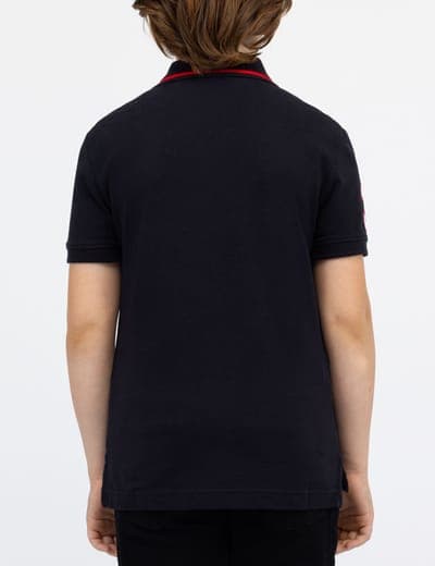 BOYS PIQUE SOLID POLO SHIRT 14