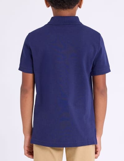 BOYS SOLID PIQUE POLO SHIRT 4