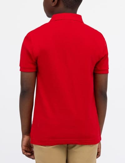 BOYS SOLID PIQUE POLO SHIRT 8
