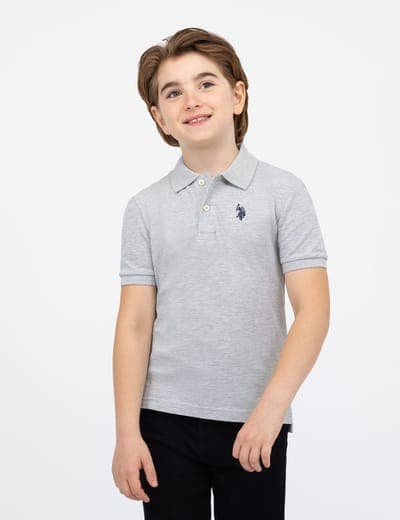 BOYS SOLID PIQUE POLO SHIRT 11