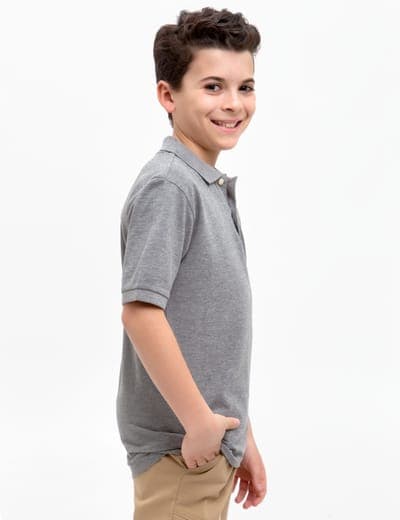 BOYS SOLID PIQUE POLO SHIRT 20