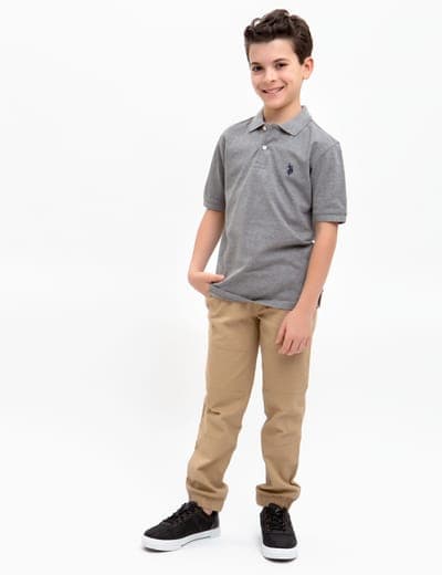 BOYS SOLID PIQUE POLO SHIRT 19