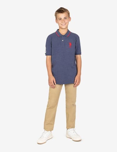 BOYS PIQUE POLO SHIRT 14