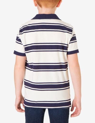 BOYS YARN DYE MULTI STRIPE POLO SHIRT 6