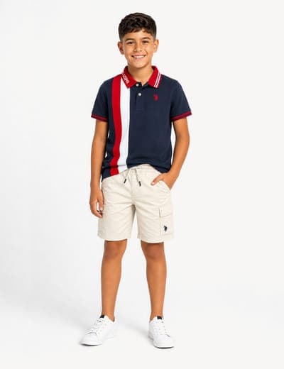 BOYS VERTICAL COLORBLOCK POLO SHIRT 5