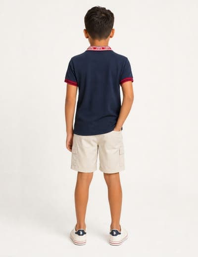 BOYS VERTICAL COLORBLOCK POLO SHIRT 6