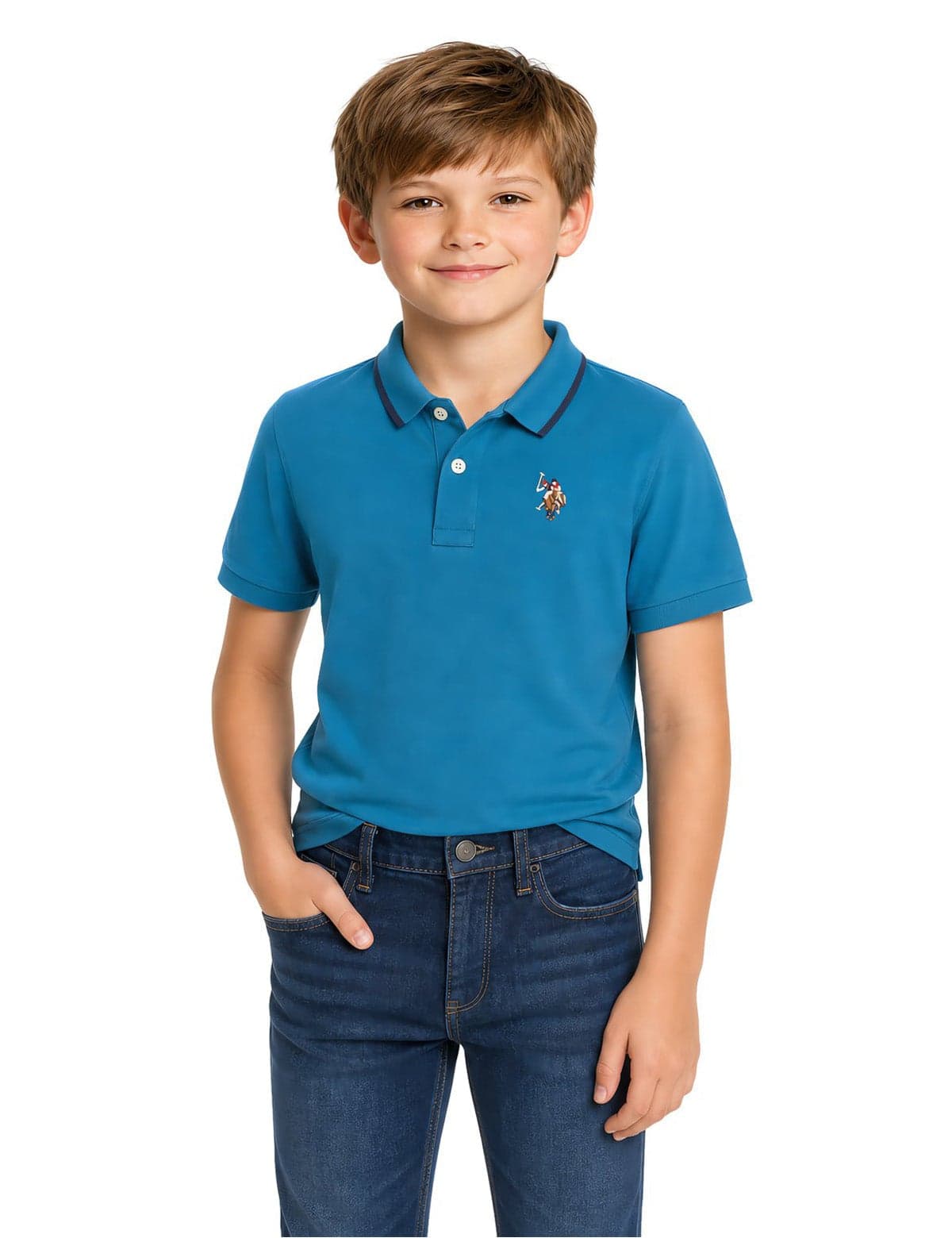 BOYS INTERLOCK POLO SHIRT