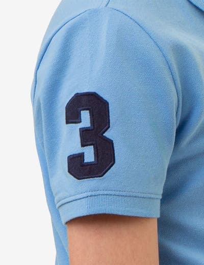 BOYS MULTI COLOR LOGO PIQUE POLO SHIRT 2