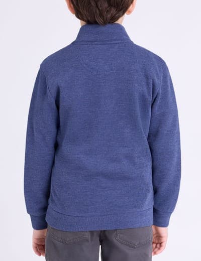 BOYS 1/4 ZIP FLATBACK PULLOVER 8