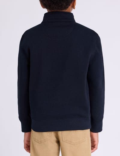 BOYS USA 1/4 ZIP FLEECE MOCK PULLOVER 11
