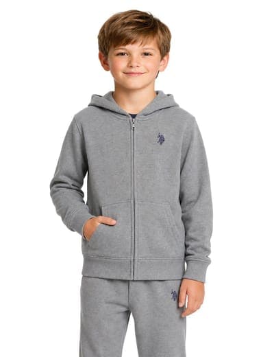 BOYS FLEECE ZIP UP HOODIE 4