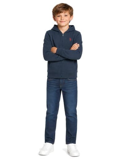 BOYS FLEECE ZIP UP HOODIE 8