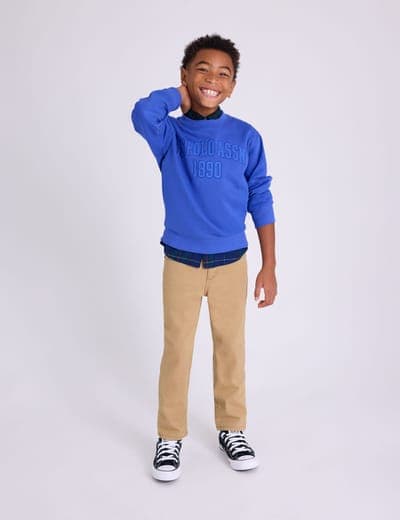 BOYS WORDMARK APPLIQUE FLEECE PULLOVER 3