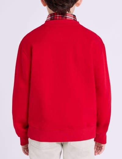 BOYS WORDMARK APPLIQUE FLEECE PULLOVER 8