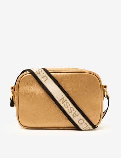 CLASSIC ZIP METALLIC CROSSBODY BAG 5
