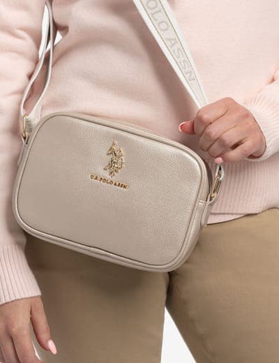 CLASSIC ZIP METALLIC CROSSBODY BAG 9