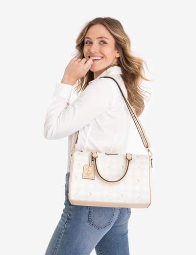 DIAMOND SIGNATURE SWIFTY SATCHEL BAG 3